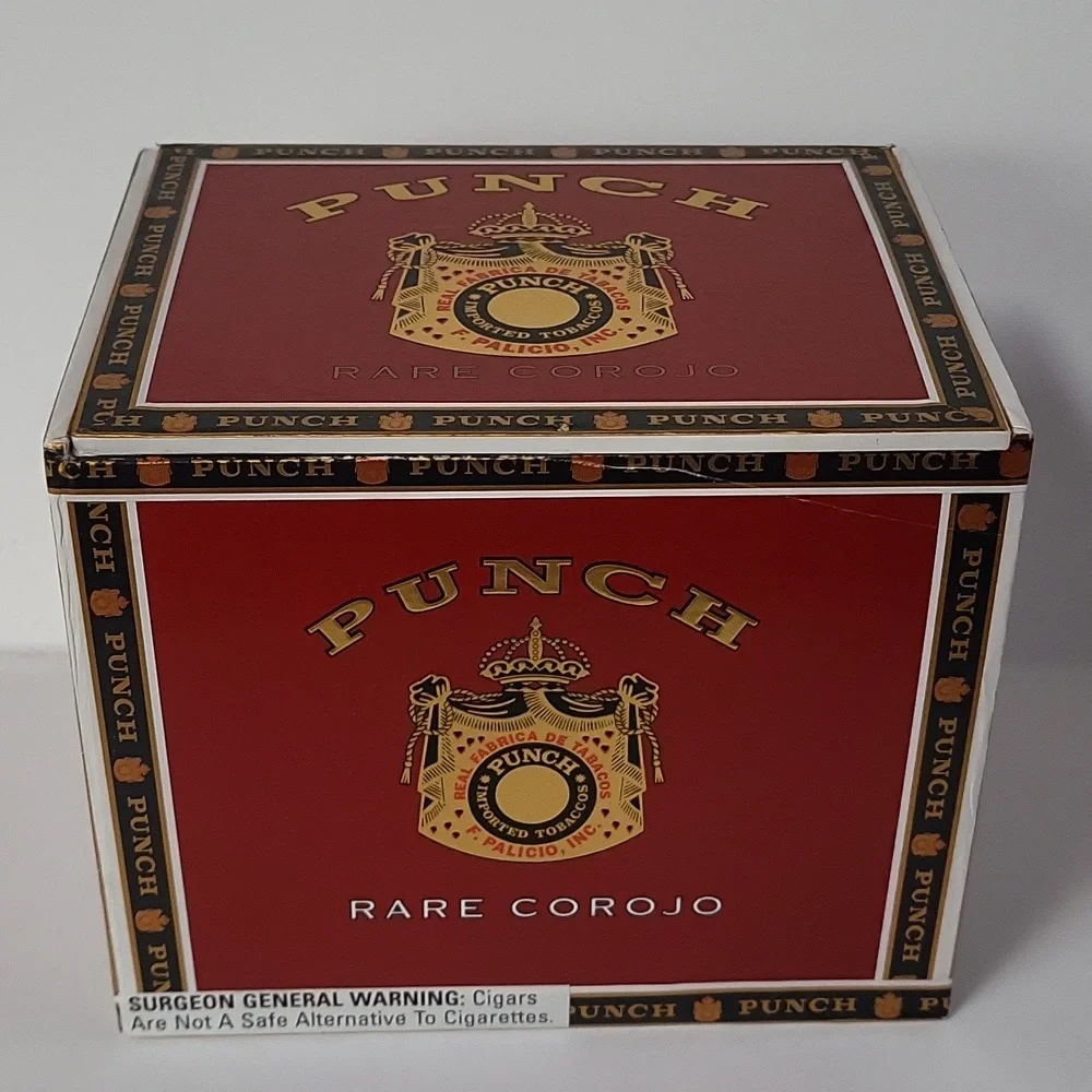 Punch Rothschilds Rare Corojo Edition Wood Lift Lid Cigar Box